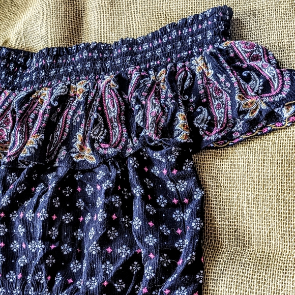 Cute Sweet Summer Hippie Vibes Ruffle Crop Top Fun - Picture 8 of 14